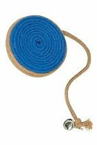 Hračka kočka GRIBOUILLE Svitek s rolničkou modrá Zolux