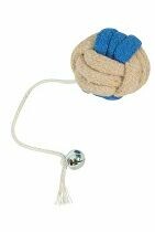 Hračka kočka GRIBOUILLE Míč s rolničkou modrá Zolux