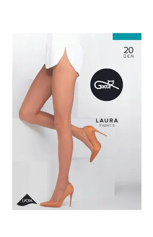 Dámske pančuchové nohavice Gatta Laura 20 den 5-XL, 3-Max antilopa/odd.béžová 5-XL