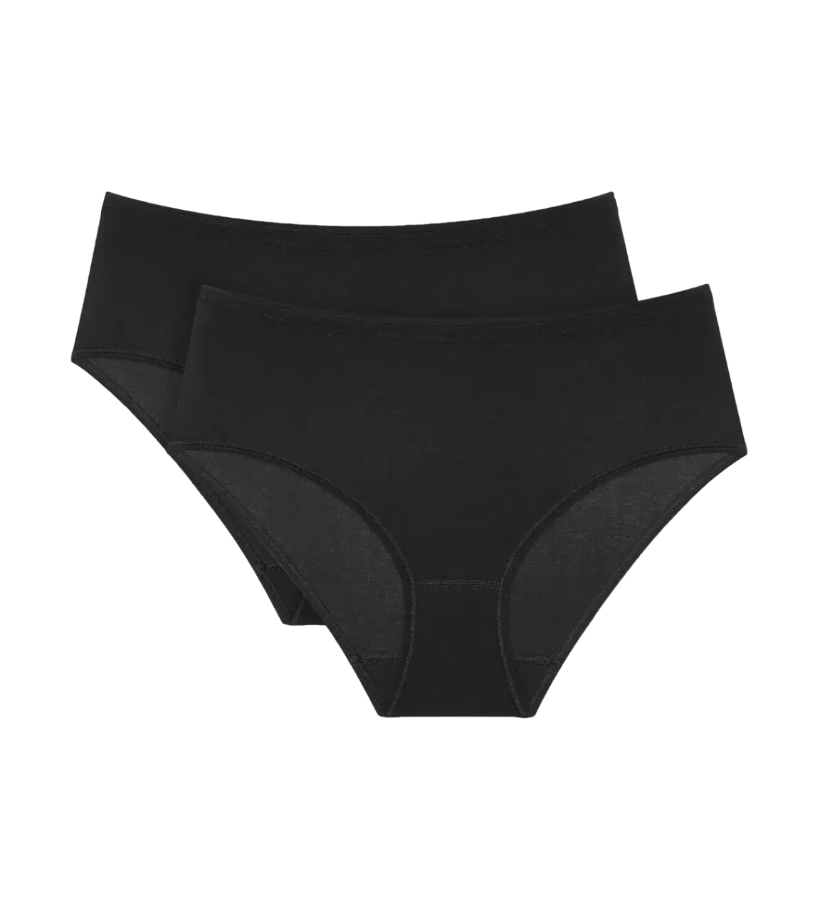 Dámske tričko Sense Of Cotton Midi 2P - BLACK - black 0004 - TRIUMPH BLACK 48