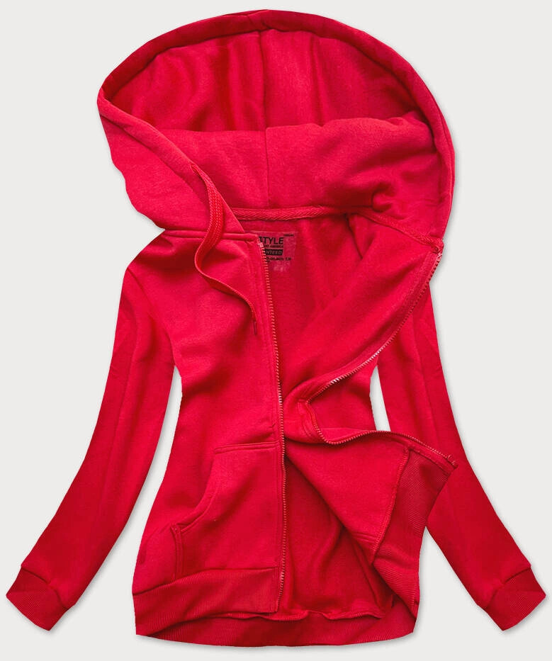 Dámska červená športová mikina (W03-18) odstíny červené M (38)