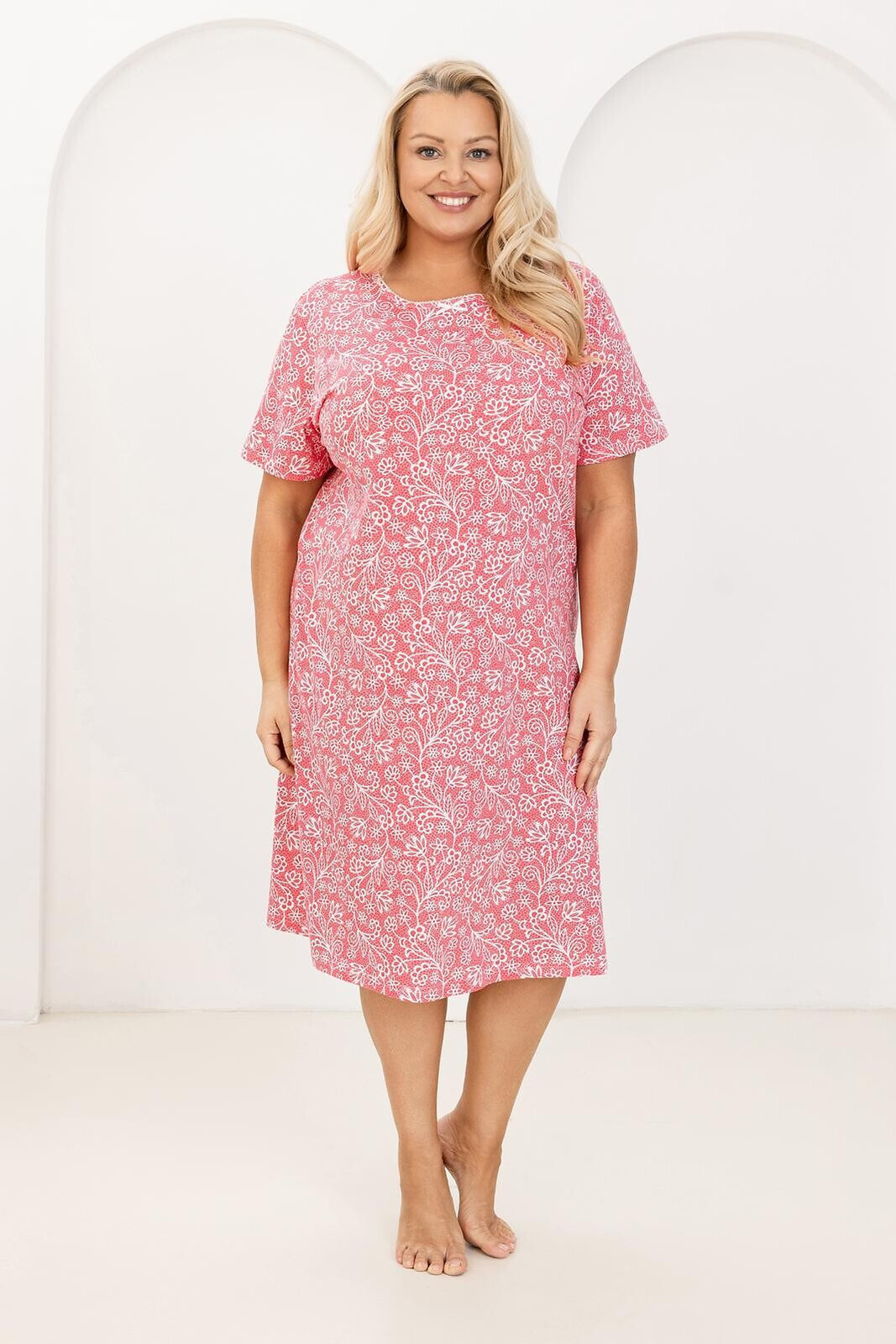 Košeľa Regina 169 kr/r 2XL-4XL W26 ženy Béžová 4XL