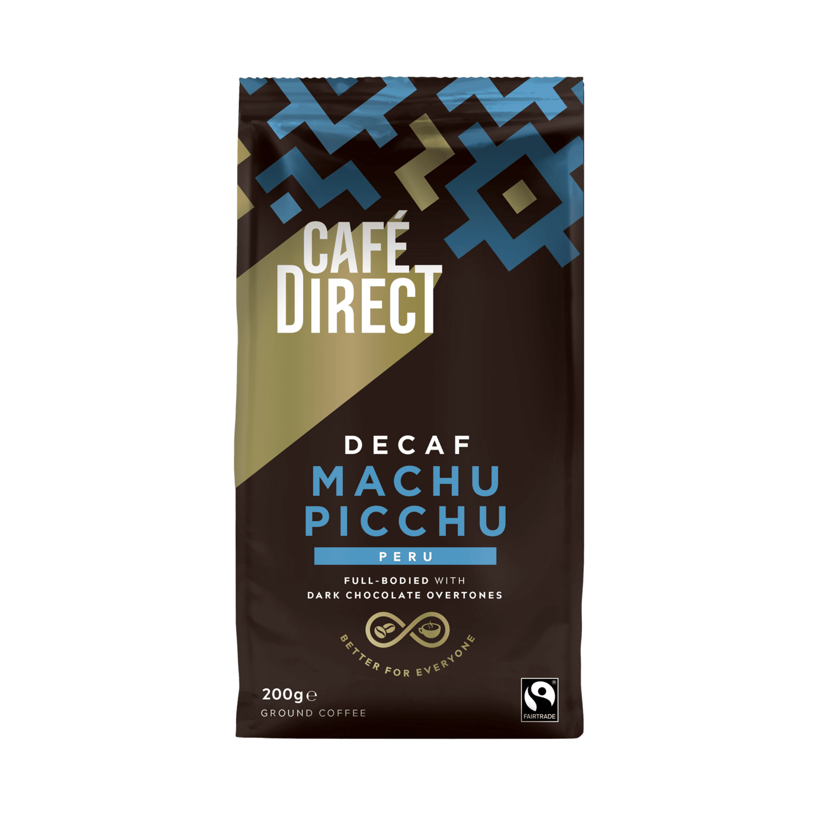 CAFÉDIRECT Machu Picchu SCA 82 mletá káva bez kofeínu Arabica 200 g