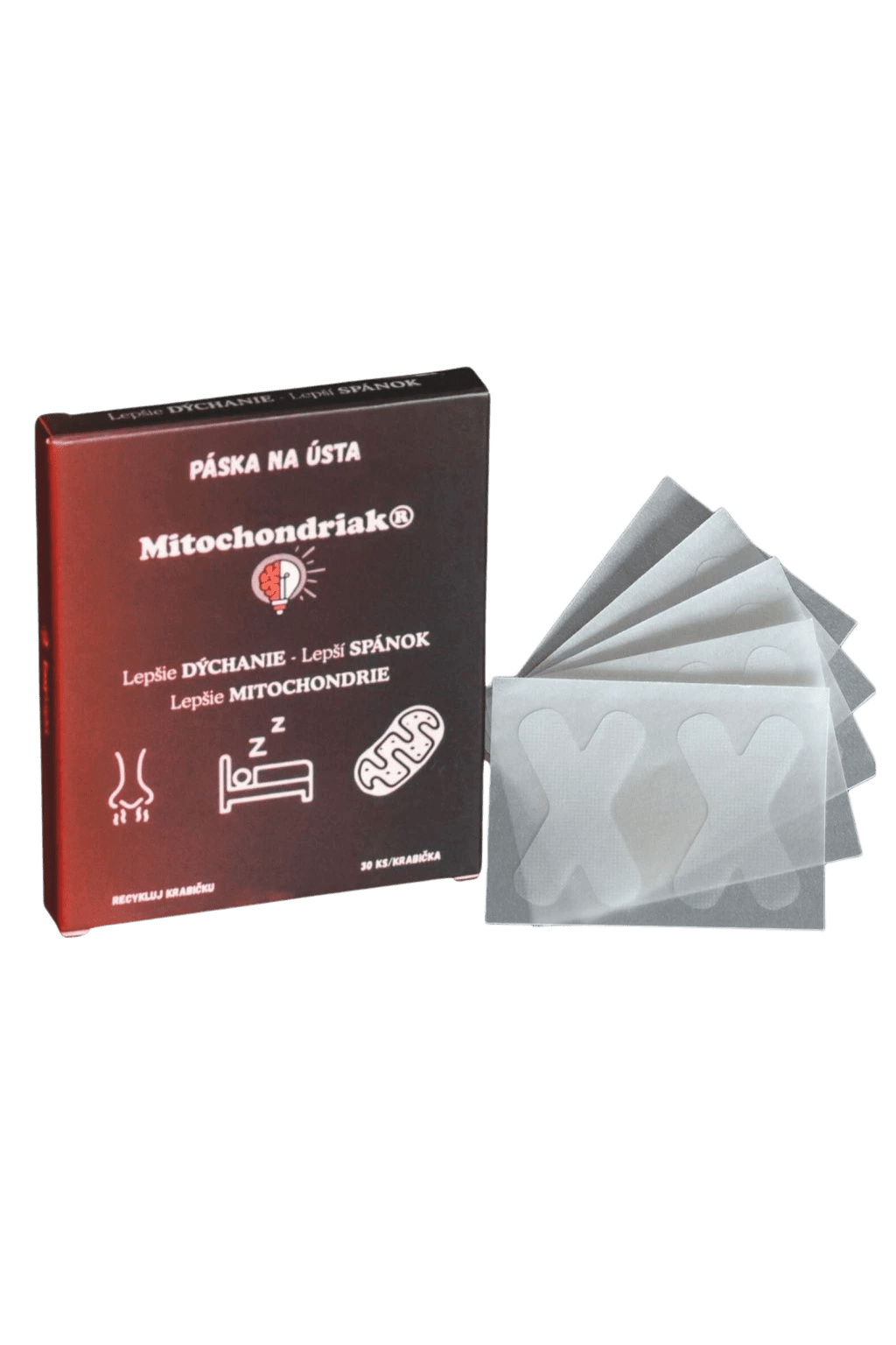 MITOCHONDRIAK® Páska na ústa na lepší spánok 30 ks