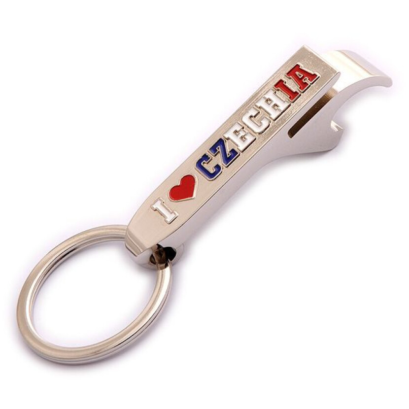 Prívesok s otváračom I Love Czechia - strieborný