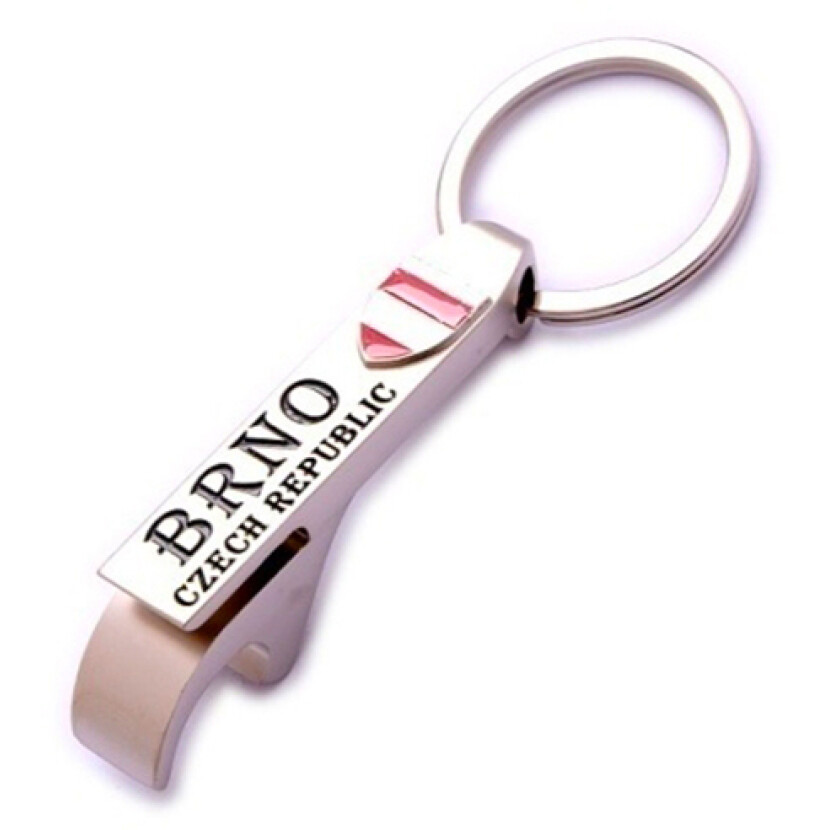 Prívesok s otváračom Brno Czech Republic - strieborný