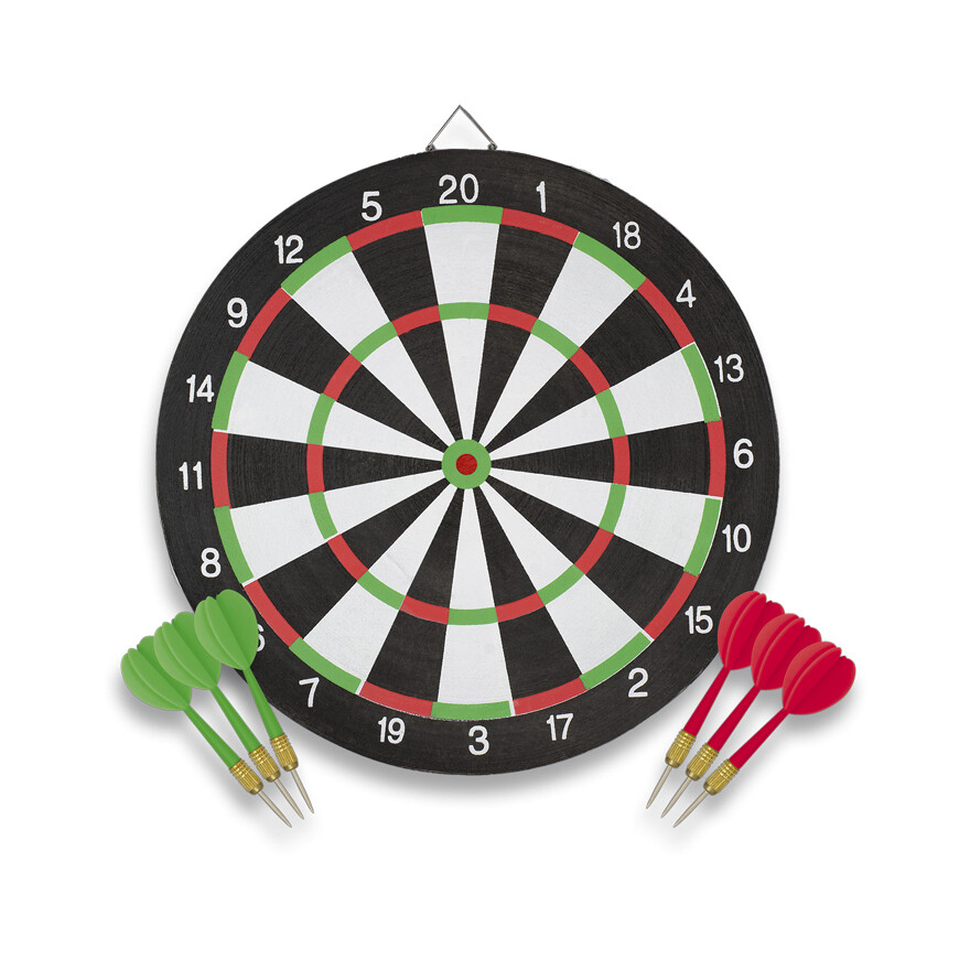 Set terča a 6 šípok Albainox Profi 45 cm - farebný