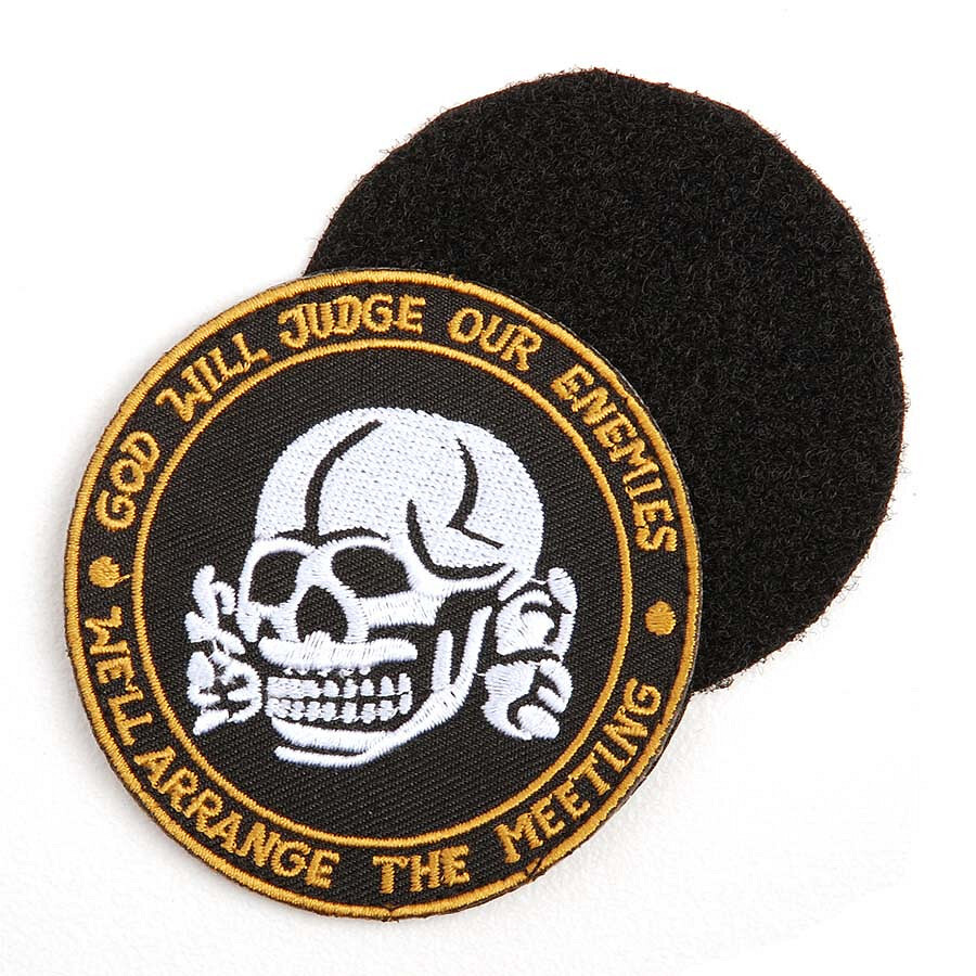 Nášivka textilná Fostex God will judge our enemies s protikusom - farebná