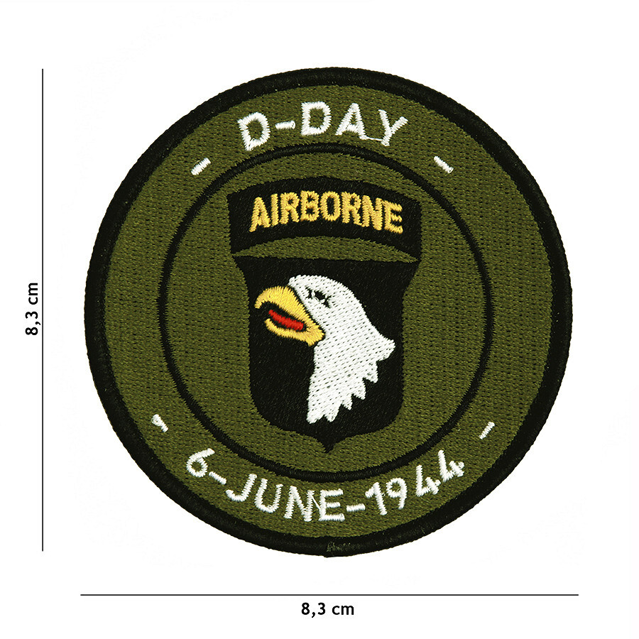 Nášivka textilná Fostex D-Day 101st Airborne - olivová-farebná