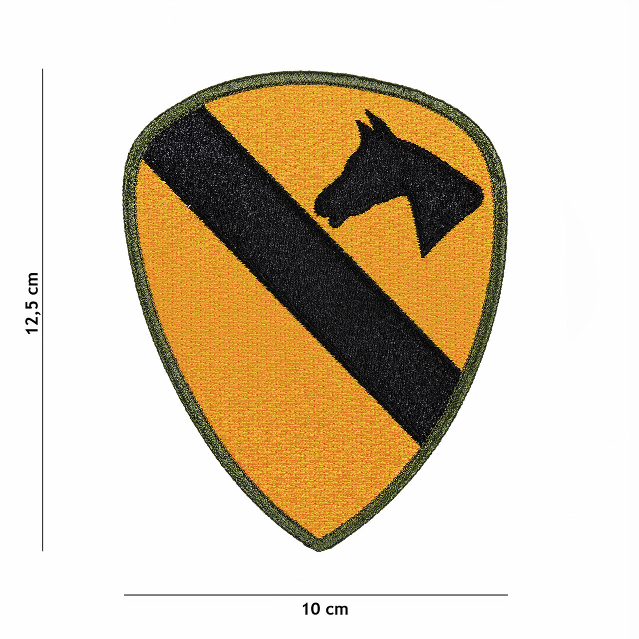 Nášivka textilná Fostex US 1st Cavalry Division - žltá-čierna