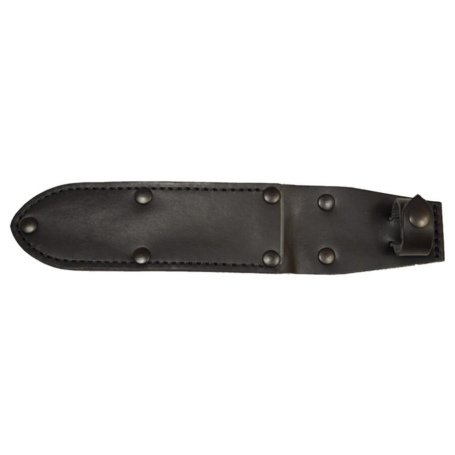 Puzdro kožené na nôž s pevnou čepeľou Mikov Diver - čierne