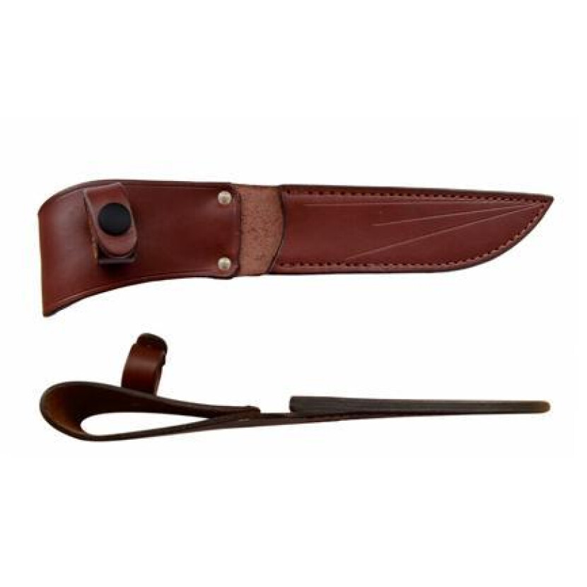 Puzdro kožené na nôž s pevnou čepeľou Mikov Vigil (394-NG-14) - hnedé