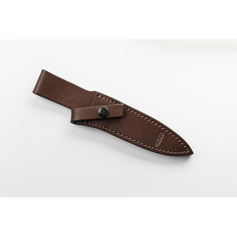 Puzdro kožené na nôž s pevnou čepeľou Mikov Jelen (370-XP-3) - hnedé