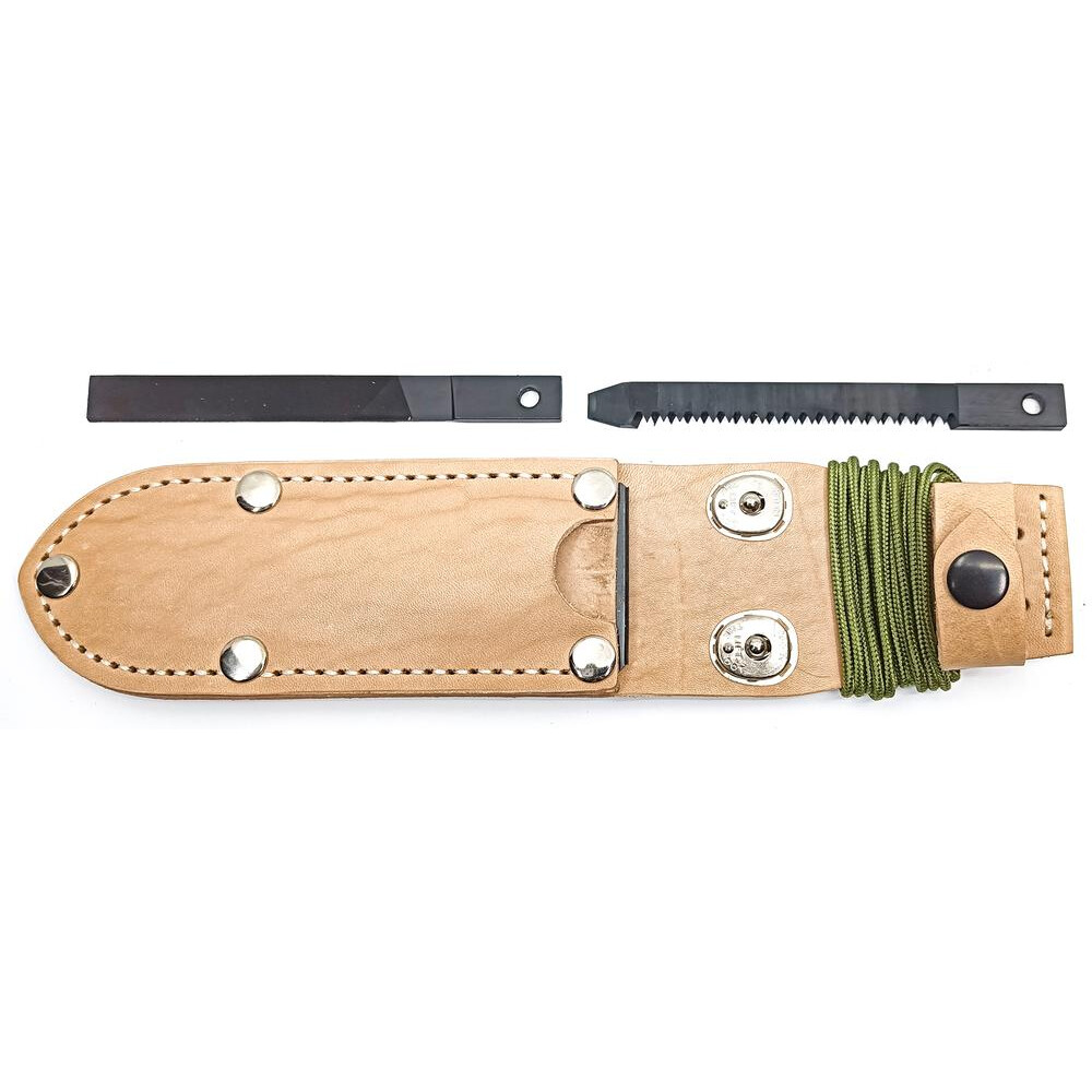 Puzdro kožené na nôž Mikov Uton vrátane príslušenstva (362-4) - béžové