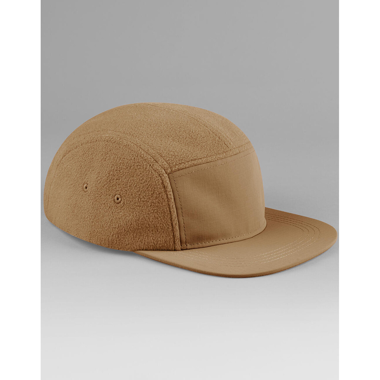 Šiltovka Beechfield Fleece Outdoor Camper Cap - béžová