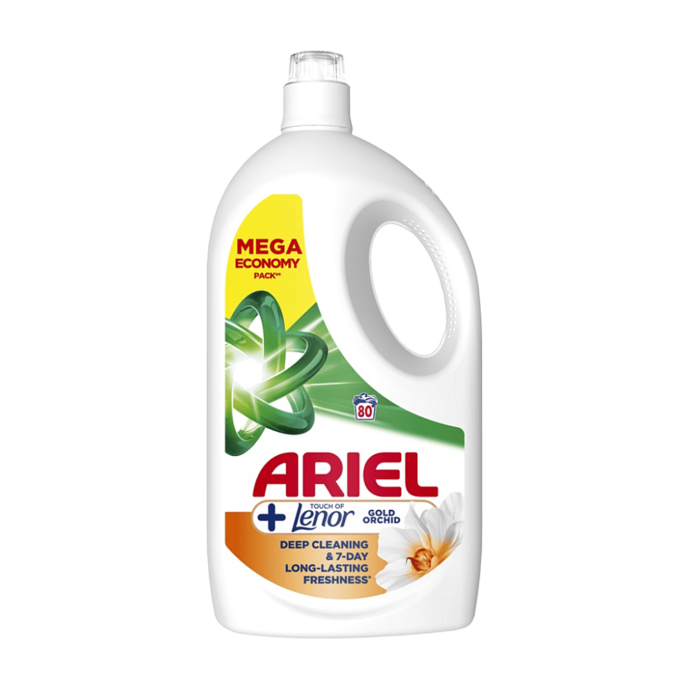 ARIEL Gold Orchid +Lenor Tekutý prací prostriedok 80 praní 3,6 l