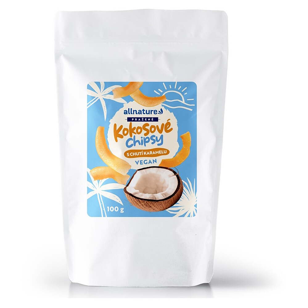 ALLNATURE Kokosové chipsy s karamelom 100 g