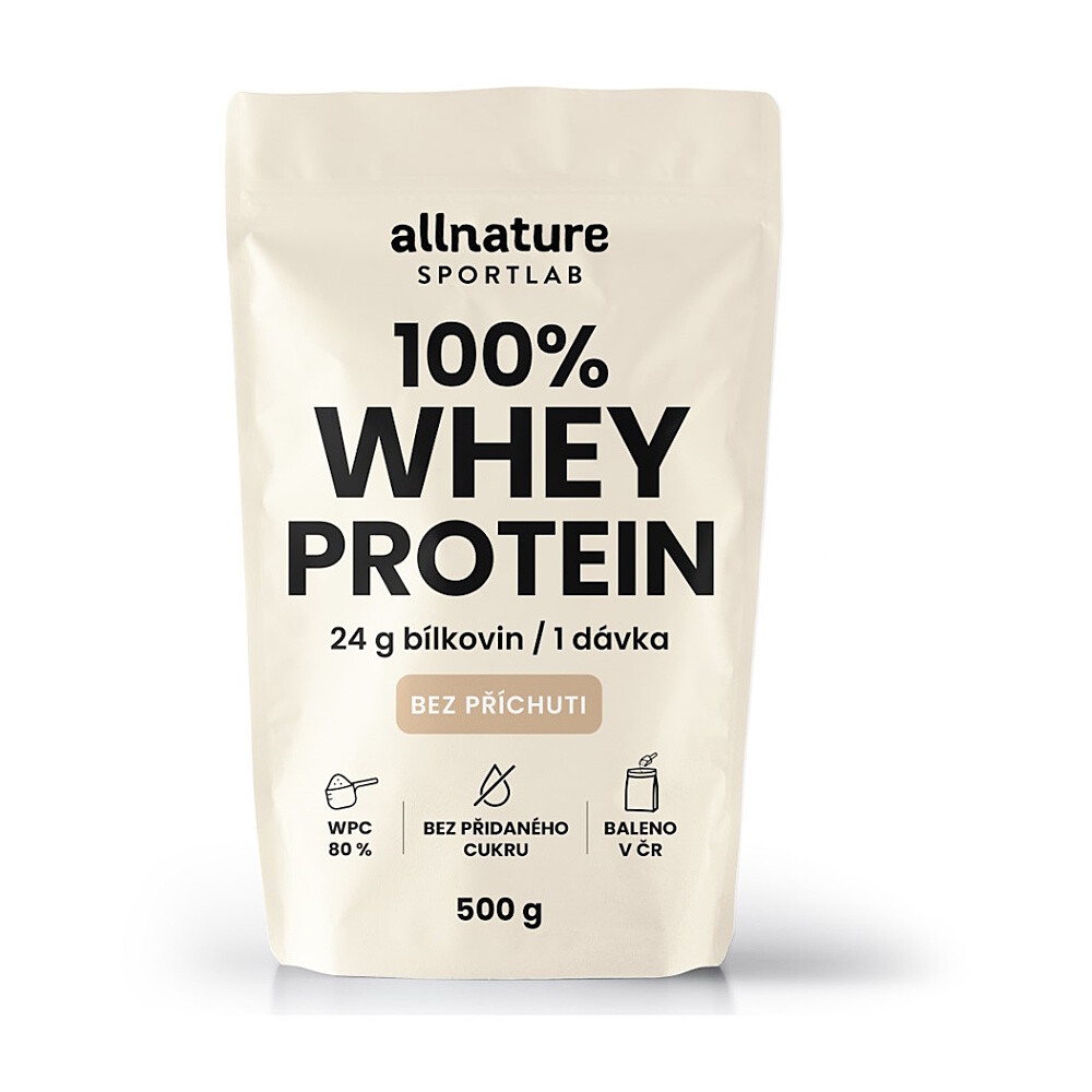 ALLNATURE Sportlab 100% whey proteín bez príchuti 500 g