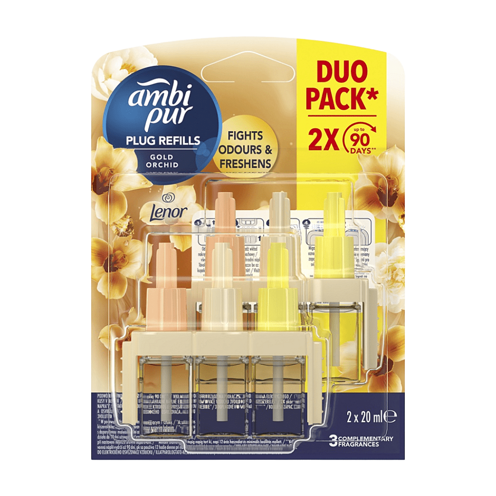 AMBI PUR 3 Volution Osviežovač vzduchu náplň Gold Orchid 2 x 20 ml