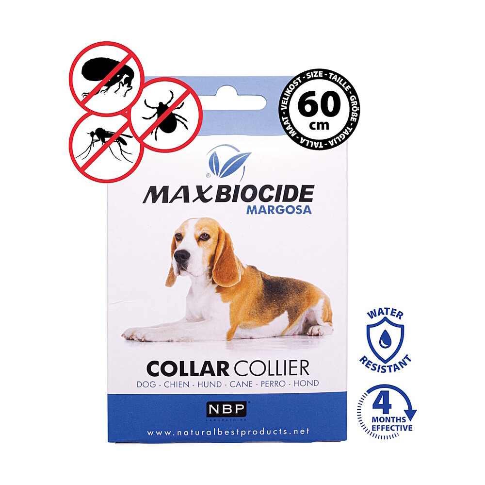 MAX BIOCIDE Collar dog antiparazitný obojok pre psov 60 cm