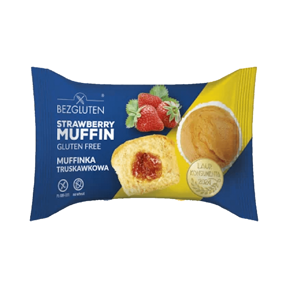 BEZGLUTEN Muffin jahoda bez lepku 60 g