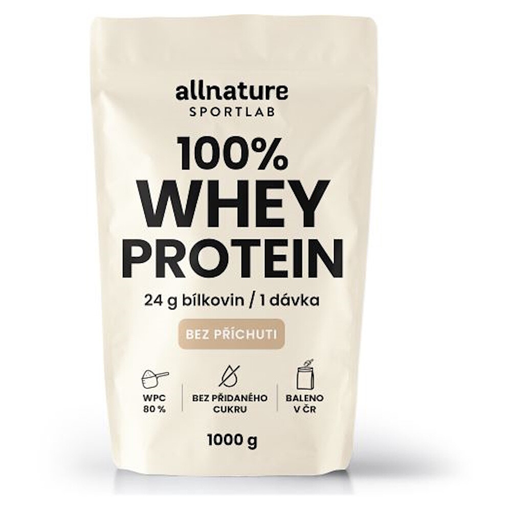 ALLNATURE Sportlab 100% whey proteín bez príchuti 1000 g
