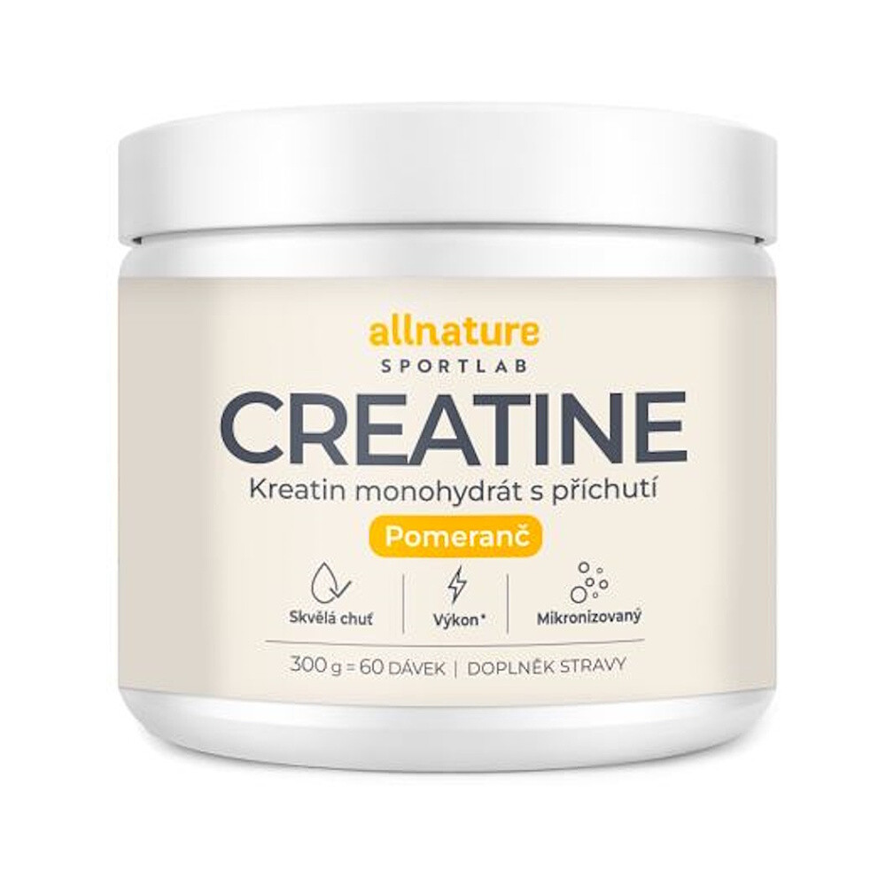 ALLNATURE Sportlab creatine monohydrát pomaranč 300 g