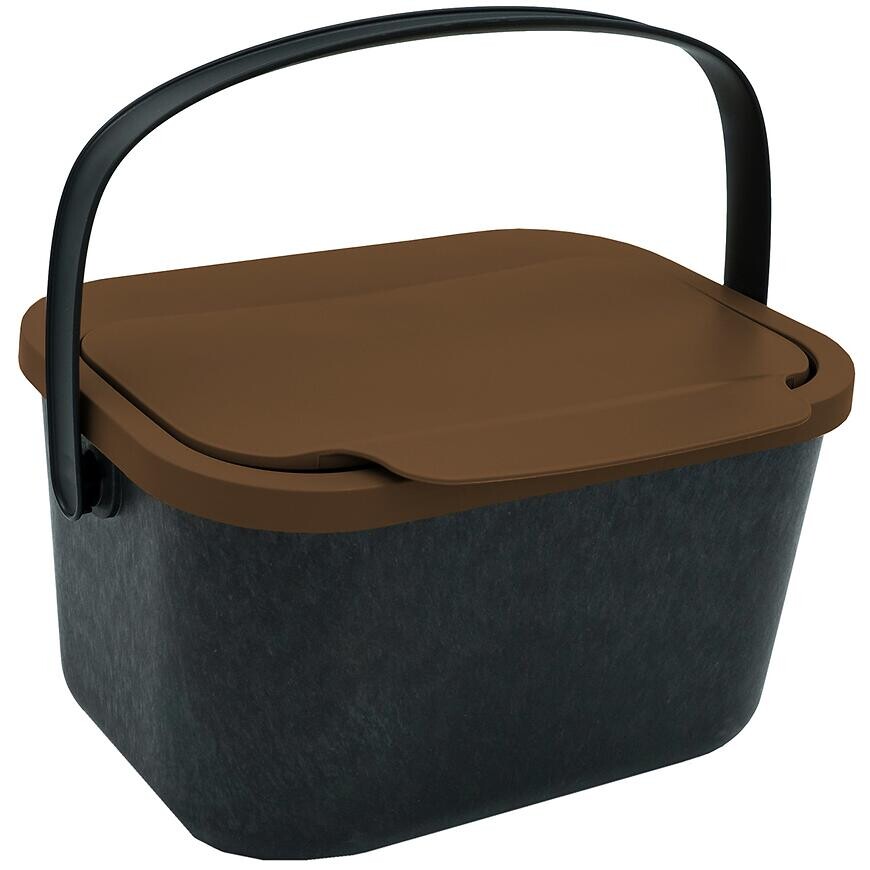 Odpadkový kôš 4,5 l na biologický odpad – hnedý