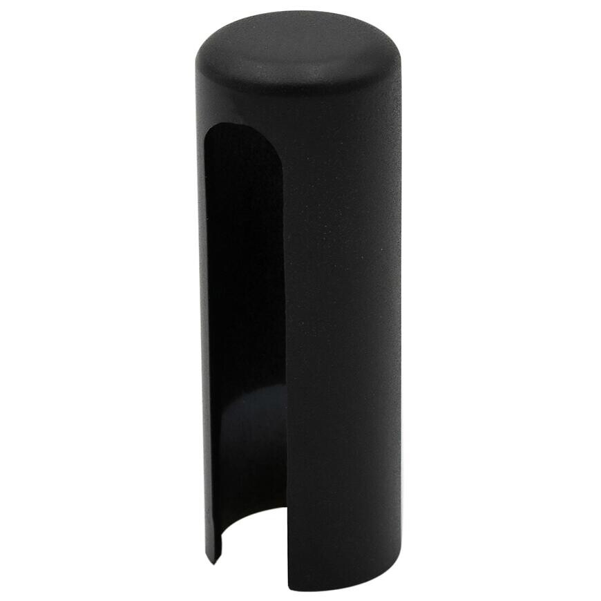 Krytky na pánty 15 mm 6 ks čierne mat