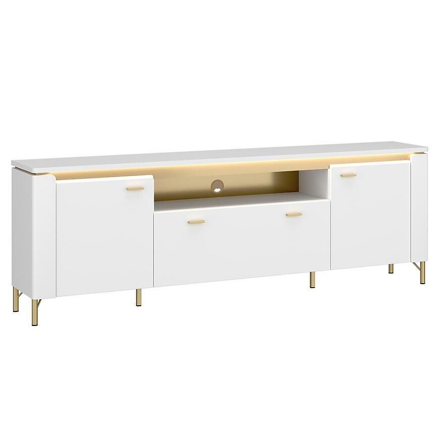 TV stolík Lazio LAZF03 U008/U080 2D1S biela alpská