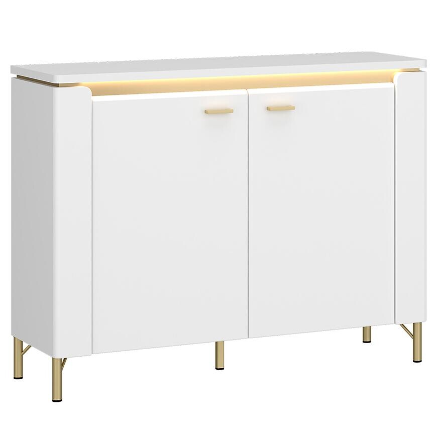 Komoda Lazio LAZK01 U008/U080 2D biela/biela alpský