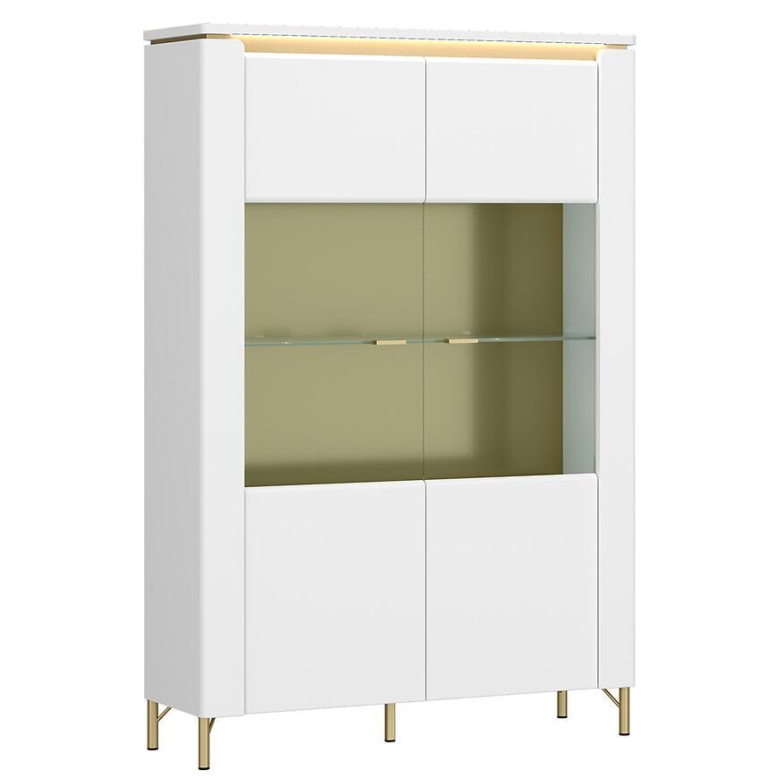 Vitrína Lazio LAZV02 U008/U0802D biela alpská