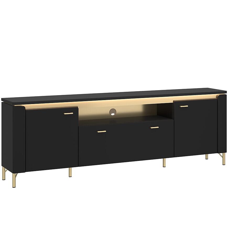 TV stolík Norica LAZF03 U114 2D1S čierna