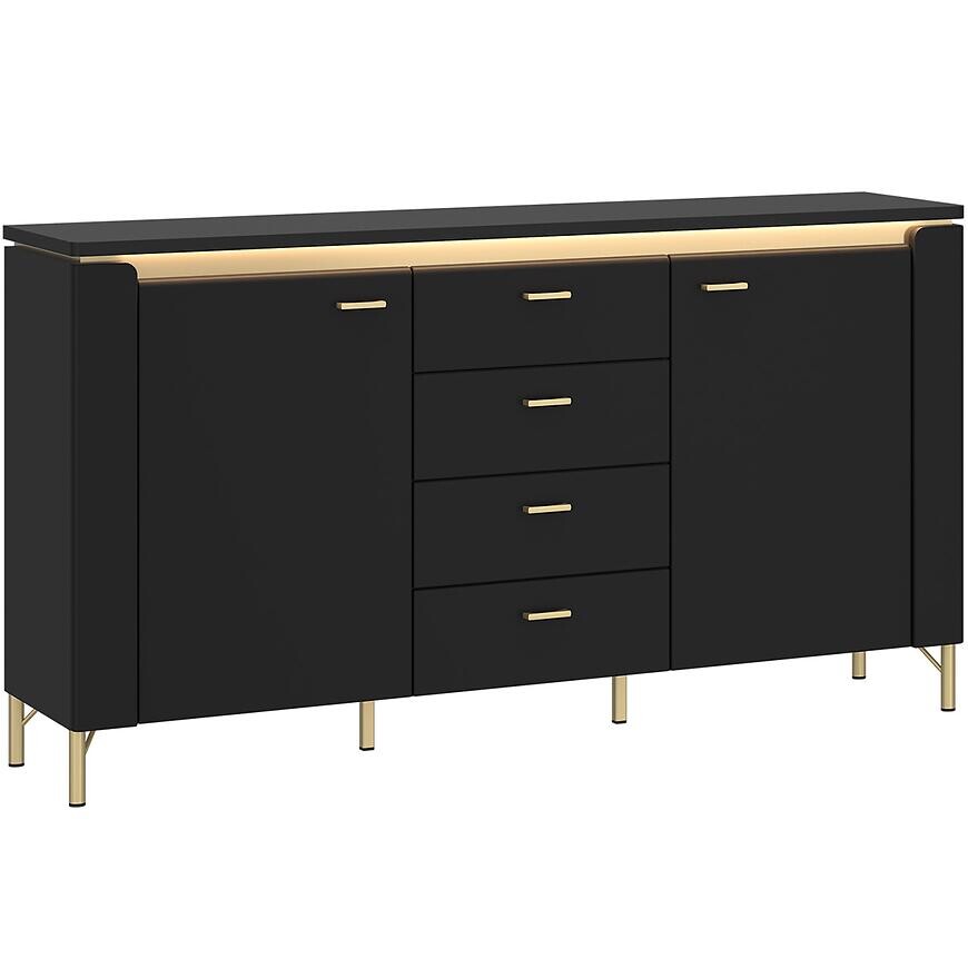 Komoda Norica LAZK02 U114 2D4S čierna