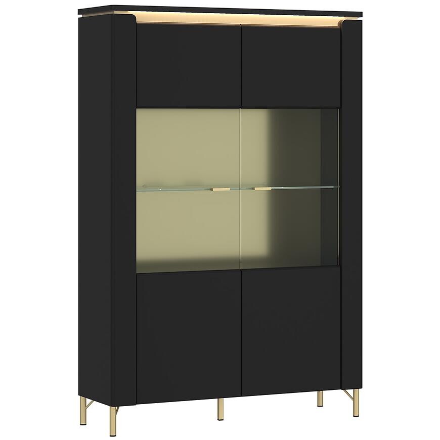 Vitrína Norica LAZV02 U114 2D čierna