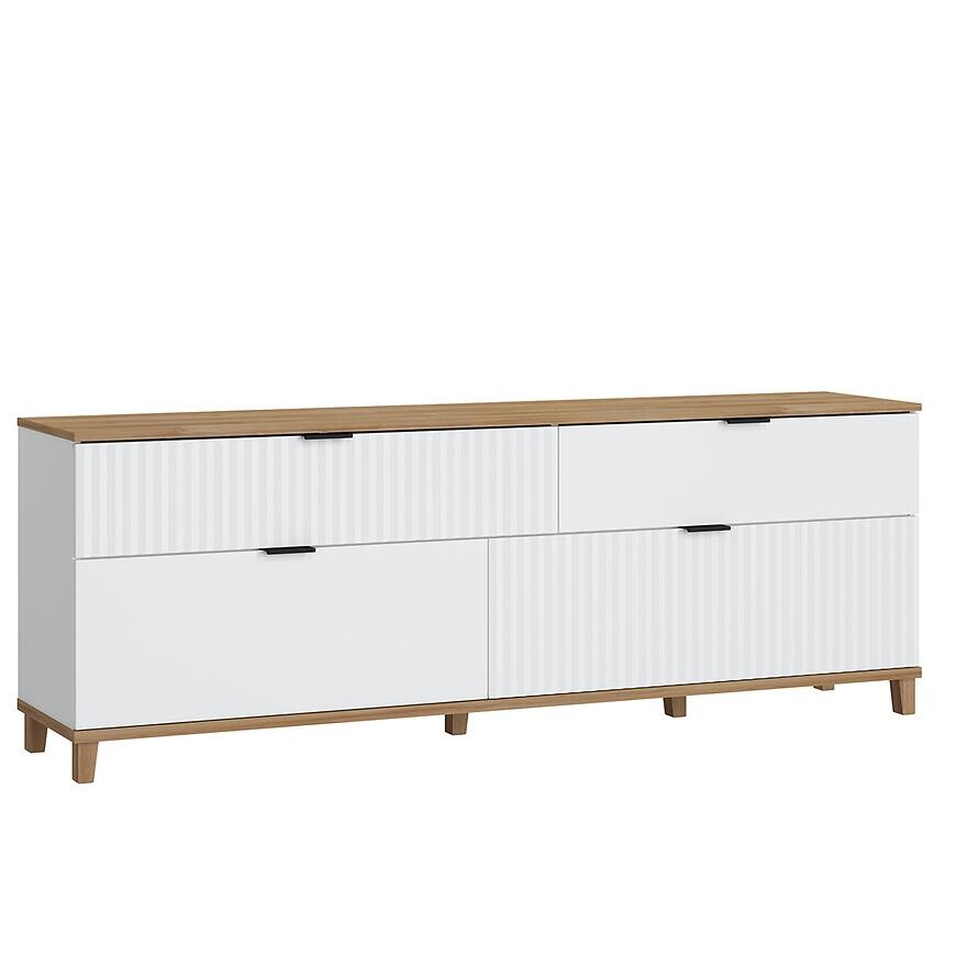 TV stolík Plissee PLIF02 biela alpin