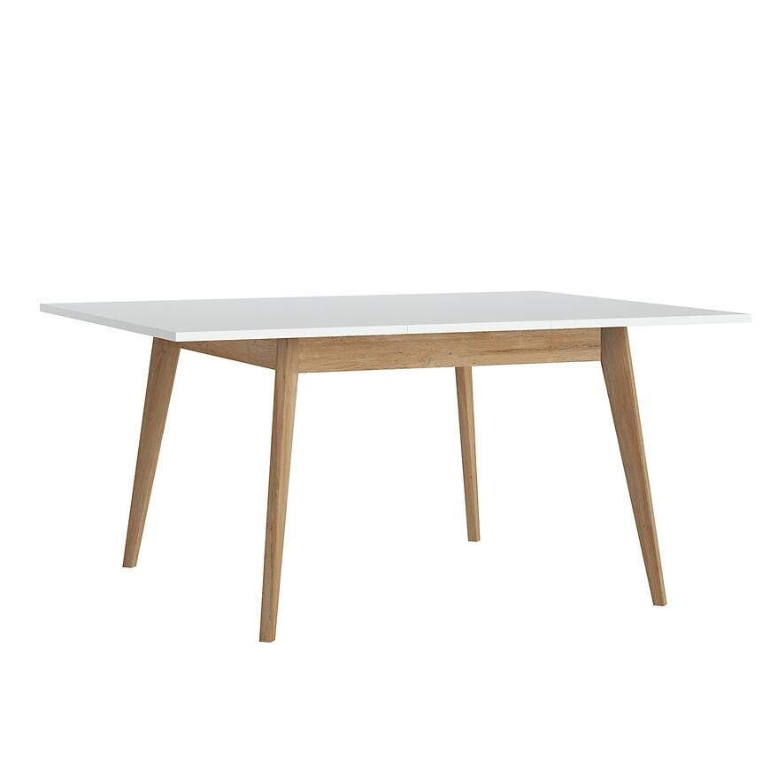 Stôl Plissee PLIT02 120-160 biela alpin