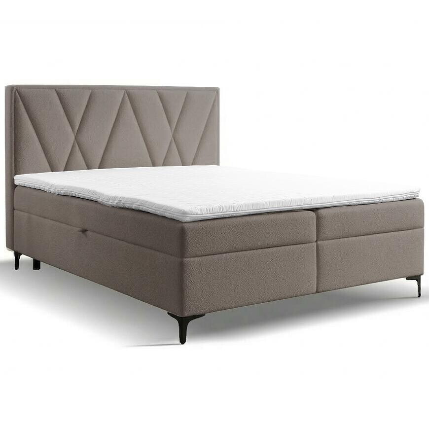 Kontinentálna posteľ Madryt 160x200 s topper Trenza 9