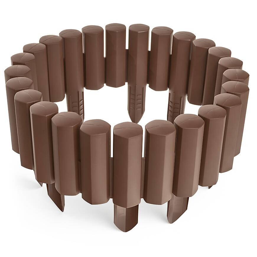 Záhradná palisáda PA22 (sada 8 ks) Stella Green  hnedá