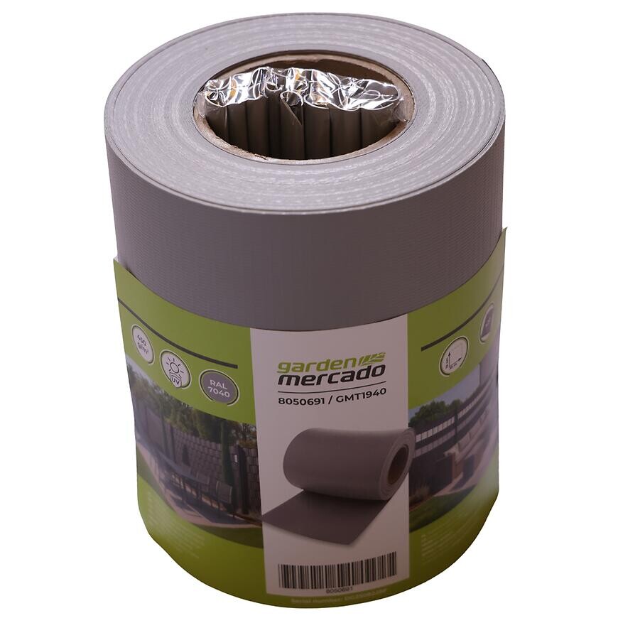 Záhradný pás 35 m x 19 cm RAL 7040 sivý GMT1940