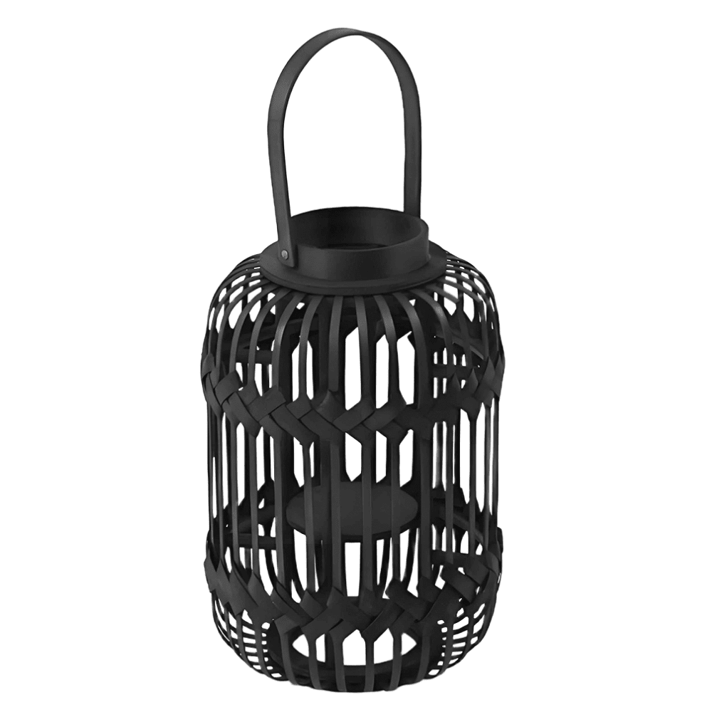 Lampáš-svietnik, čierna, HEMKO NEW