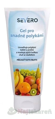 SEVERO Gél pre ľahké prehĺtanie príchuť tutti frutti 150 ml