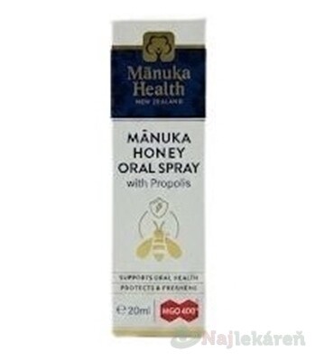 Manuka Health MANUKA HONEY Ústny sprej MGO 400+ 20 ml