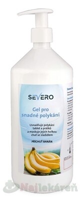 SEVERO Gél pre ľahké prehĺtanie príchuť banán 1 l