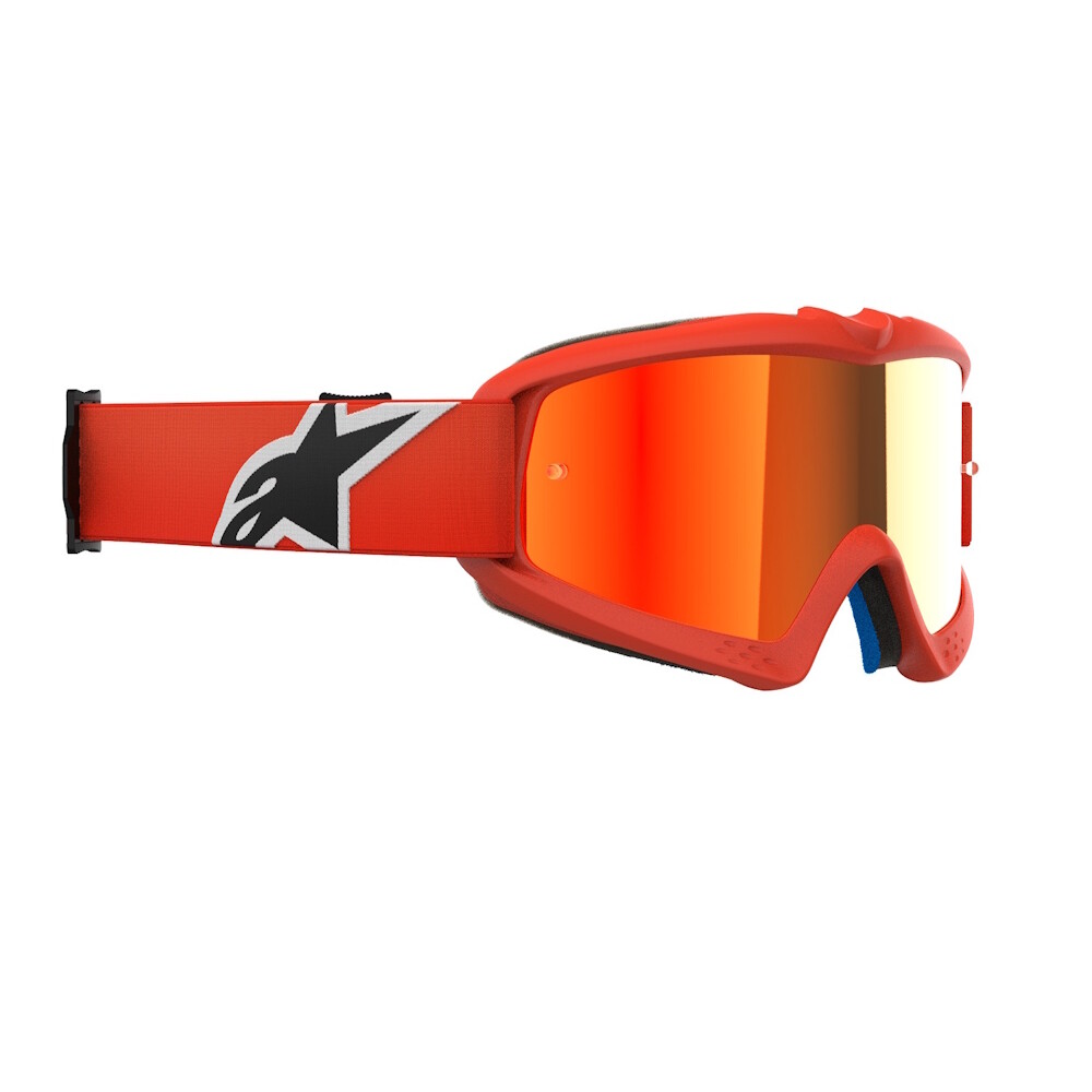 Alpinestars Vision Mirror Youth Corp oranžová, zrkadlové červené plexi