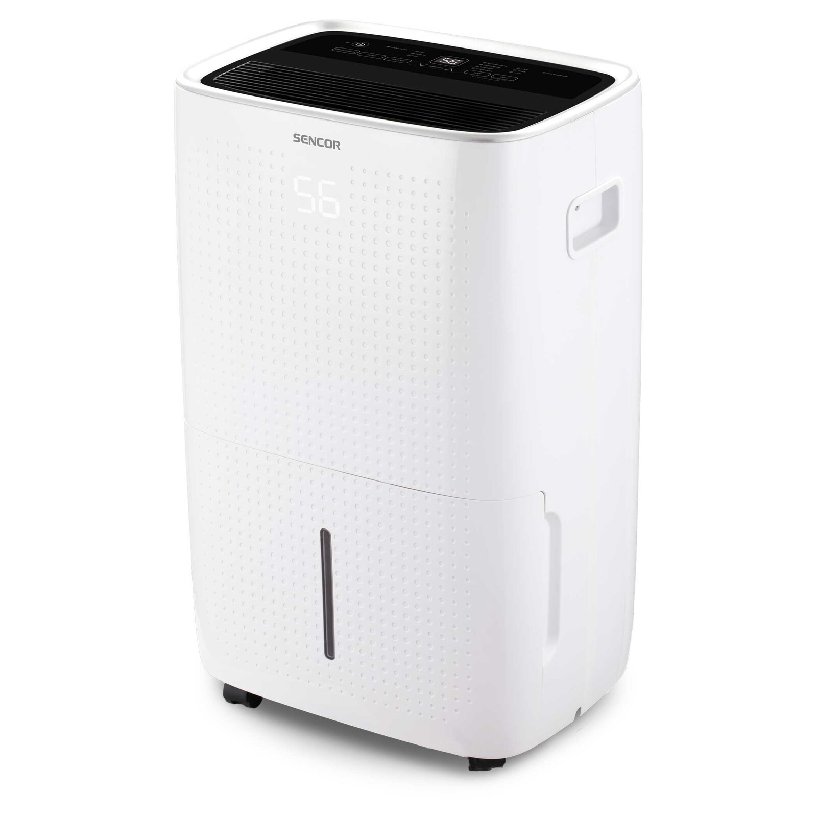 Sencor SDH 6025WH Chytrý mobilný odvlhčovač 60l Wi-Fi 38 l/deň (27 °C, relatívna vlhkosť 60 %) Objem nádrže na vodu 8 l, Nastavenie odvlhčovania: