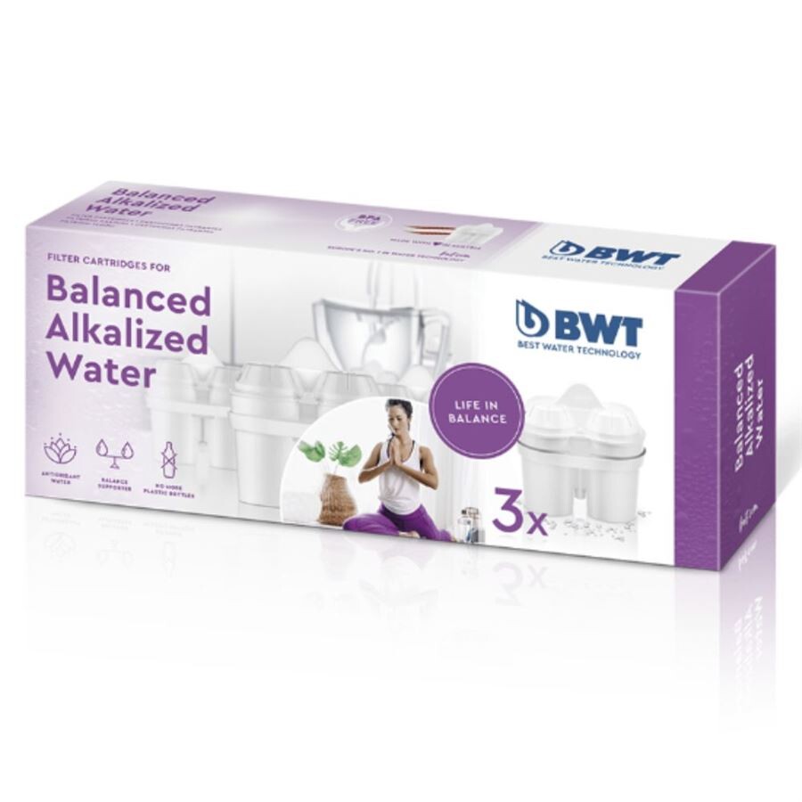 BWT Alkalická voda + horčík,  náhradné filtre 3 ks