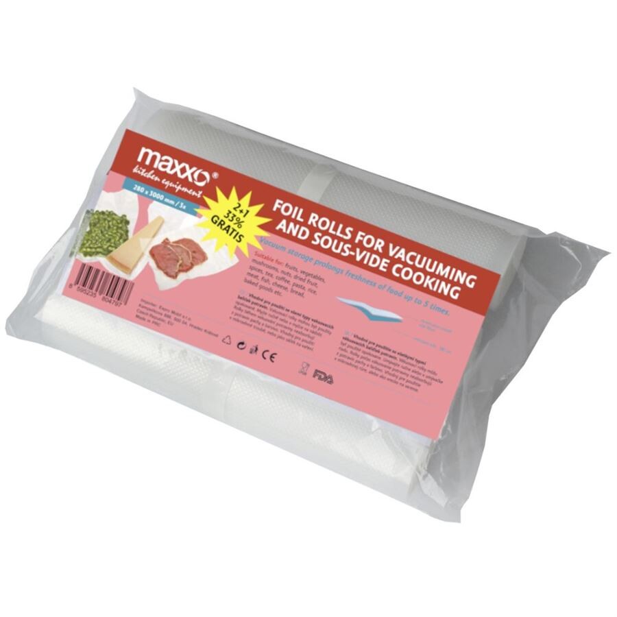 Maxxo vákuové rolky 28 x 300 cm 2+1 zdarma