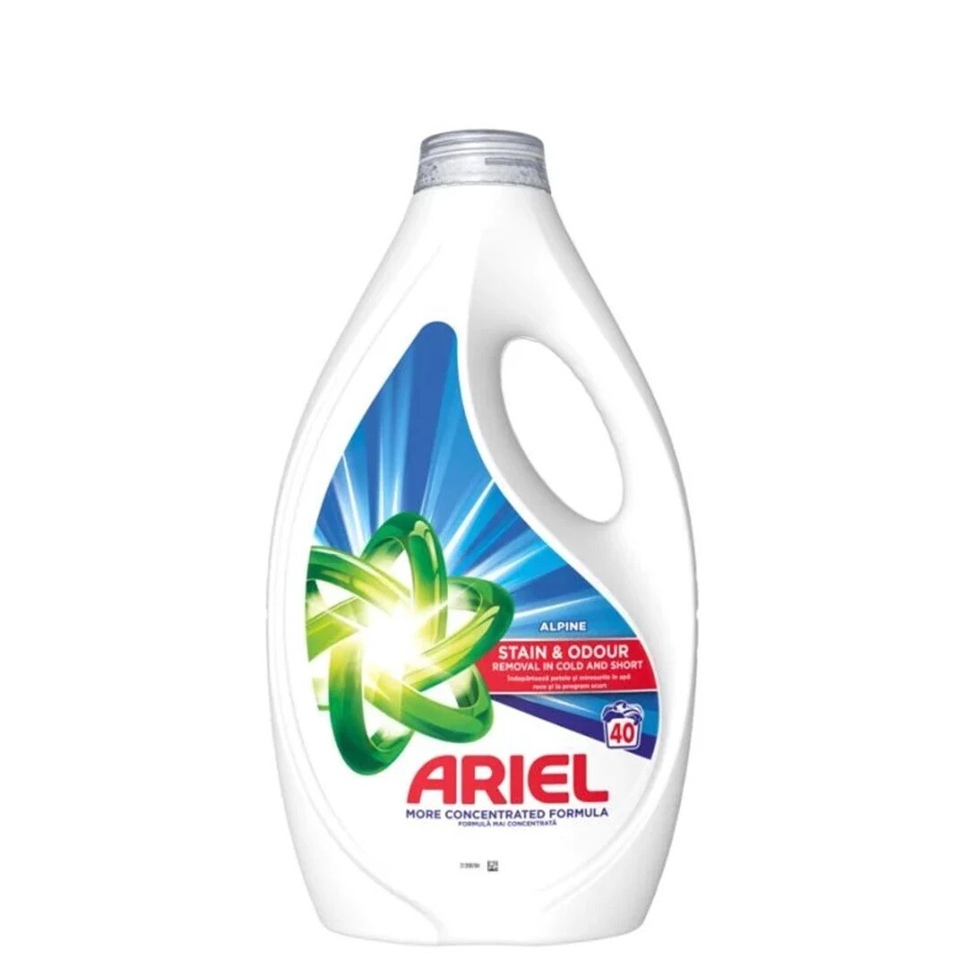 Ariel Alpine Stain & Odour Universal gél na pranie 1,8l 40PD