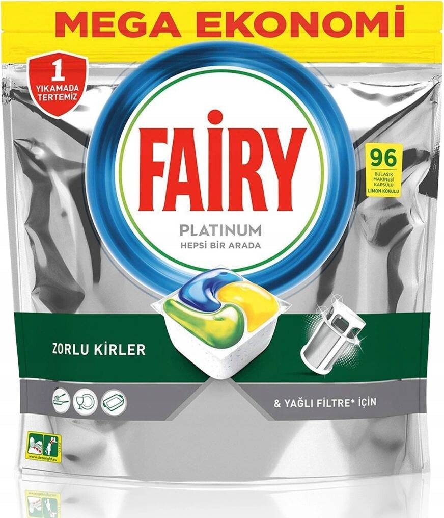Fairy Platinum All in One Lemon kapsule do umývačky riadu 96ks